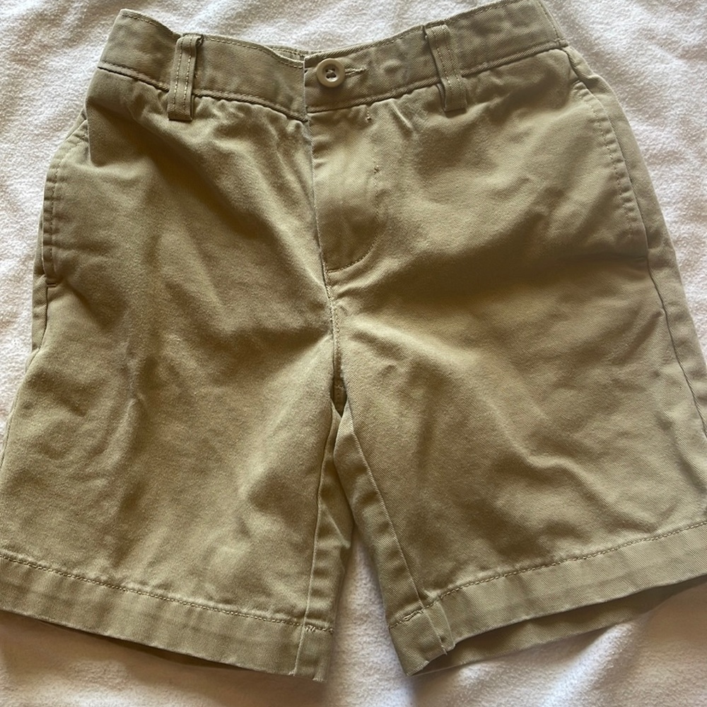 Khaki uniform shorts